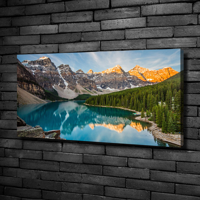 Lake In The Mountains - Wrapped Canvas Print