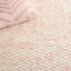 Tapis en laine / coton tissé à la main Boud en rose / ivoire-731253267