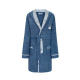 Sea Adventures 100% Cotton Terry Cloth Ankle Bathrobe with Pockets and Hood for Kids