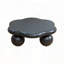 Table basse en forme de nuage avec pieds sphériques - Noir mat