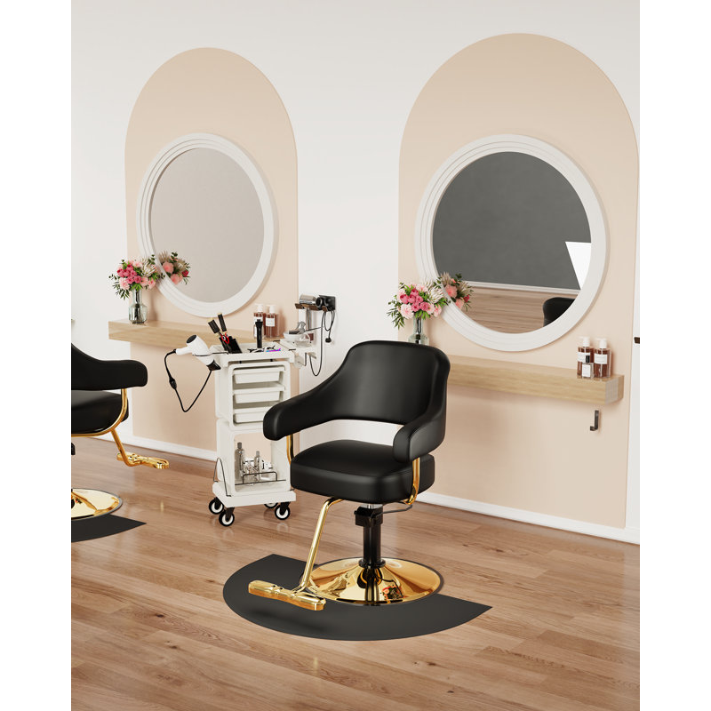 Chaise de dessinateur, Similicuir noir