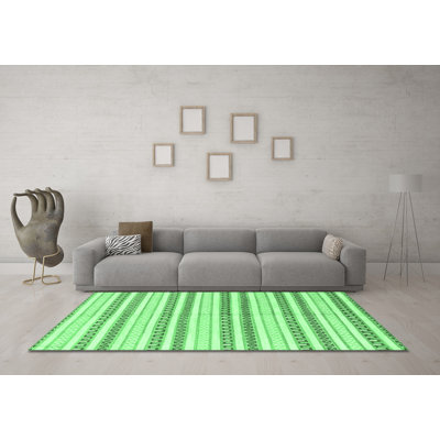 Washable Striped Indoor Rug