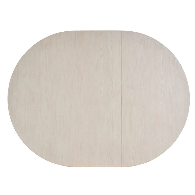 Baxley Extendable Round Dining Table, Ivory