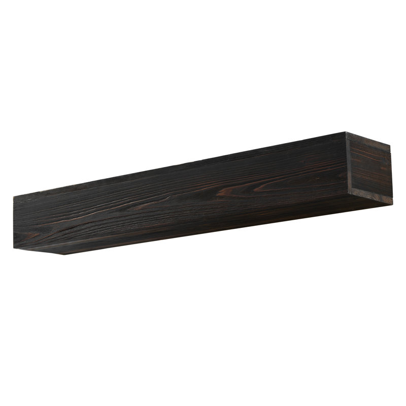 Tablette de manteau de cheminée en bois massif, Espresso, 48"