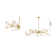 Hecket 12 Light Transitional Chandelier With Glass Shades