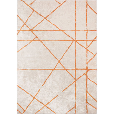 Dashonte Rectangle Abstract Cotton and Viscose Indoor / Outdoor Area Rug