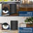 24 Inch Beverage Refrigerator Freestanding/Built-In Drawer Cooler Fridge Under Counter With Locking Swivel Casters And Grid Organizer - Black