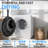 Erivess 1.6 Cu.ft Portable Clothes Dryer & 16Lbs Full Automatic Washing Machine Combo, Washer Dryer Set With Stainless Steel Tub, Space Saving Design, Ideal For Laundry, Apartments, Dorms And Rvs