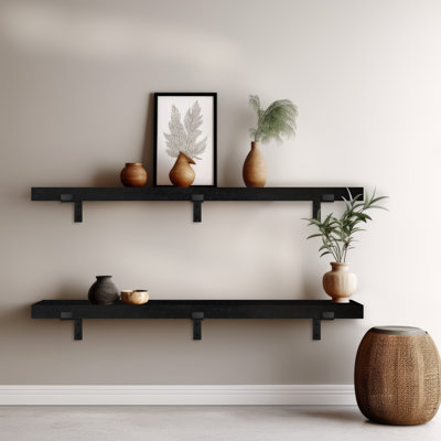 2 Piece Poplar Bracket Shelf