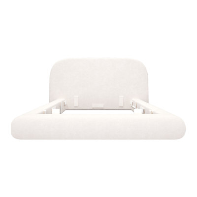  Structure de lit tapissier en velours avec tête de lit, sommier tapissier requis
