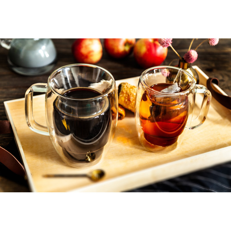 Verres à thé à double paroi JoyJolt Cadus, 10 oz
