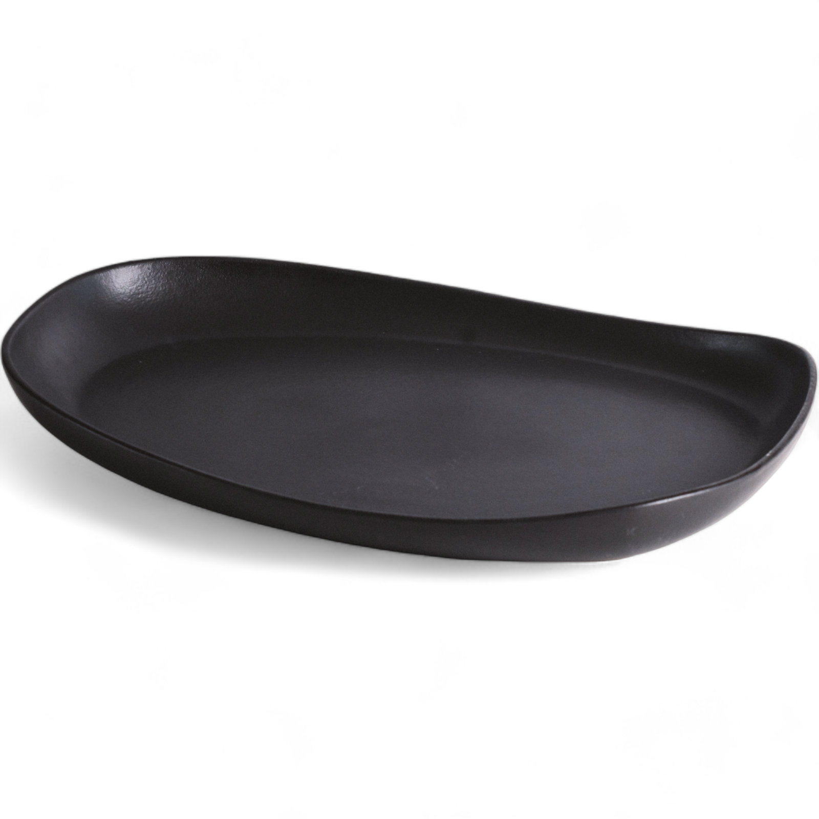 Stoneware Long Serving Platter, Black