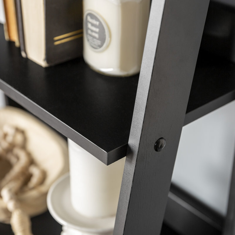 Haralda Ladder Bookcase, Black