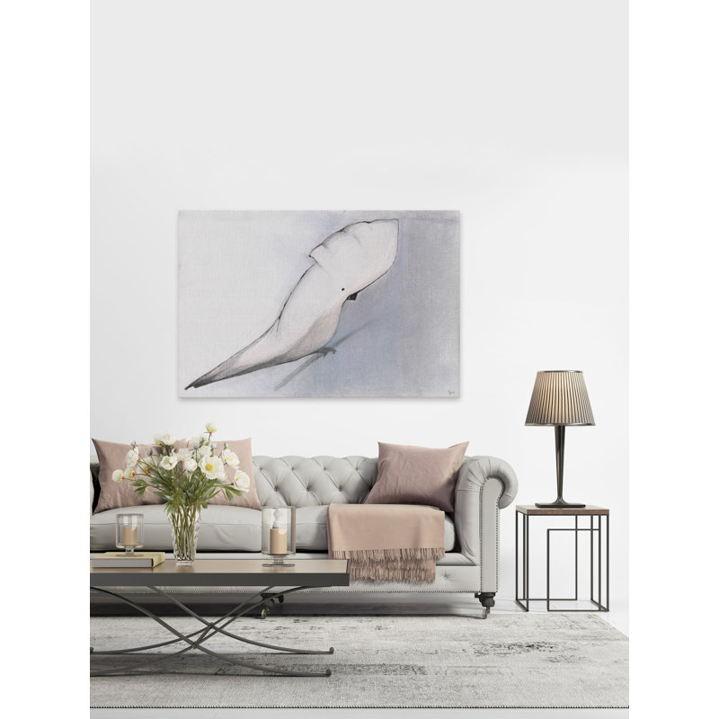 Handmade White Cockatoo Print on Wrapped Canvas, 20" x 14"