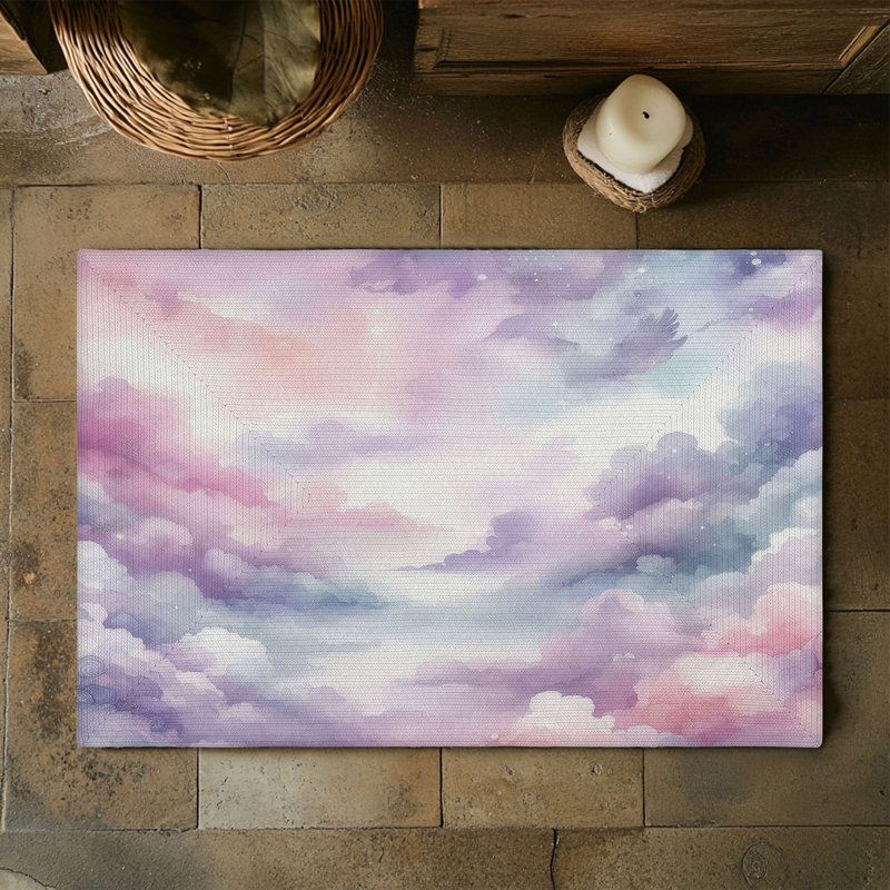 Tapis tressé Twilight Whispers, Rectangulaire 3 pi x 5 pi