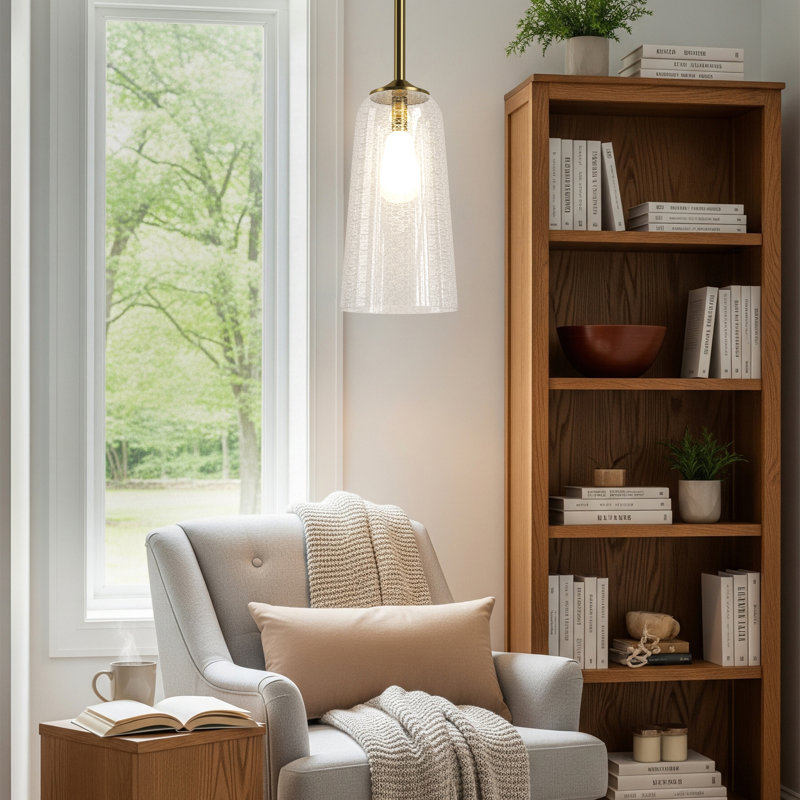 Luminaire suspendu en forme de cloche moderne en nickel / or à 1 lumière de 6,1 po avec verre bleu / blanc pour salle à manger ou îlot de cuisine