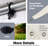 10X20ft Carport Replacement Cover - Waterproof & Tarp. Material. 72 Elastic Buckles. Enhanced Edge Reinforcement. Simple Install Storage. White. Suits Various Outdoor Settings Canopy Tarp Protected.-121633253
