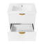 Meuble-lavabo mural moderne de 24 po avec lavabo et tiroirs Aurel