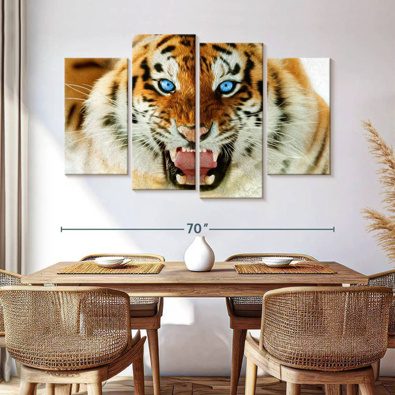 Brampt Furious Tiger, 42'' H x 68'' W