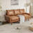 Rayyan 73'' Rolled Arms Faux Leather Sofa