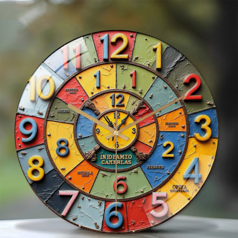 Horloge murale rétro 12 po