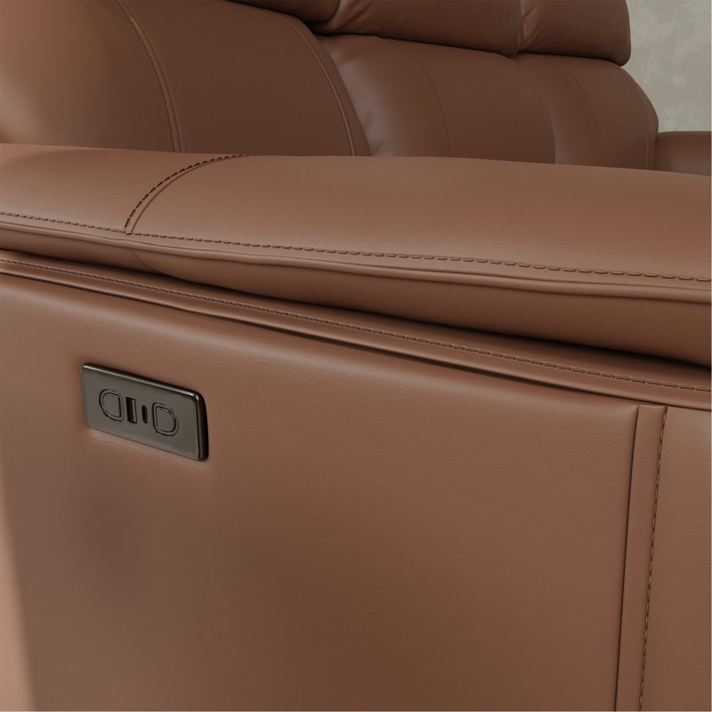 Power Reclining Sofa, Pecan