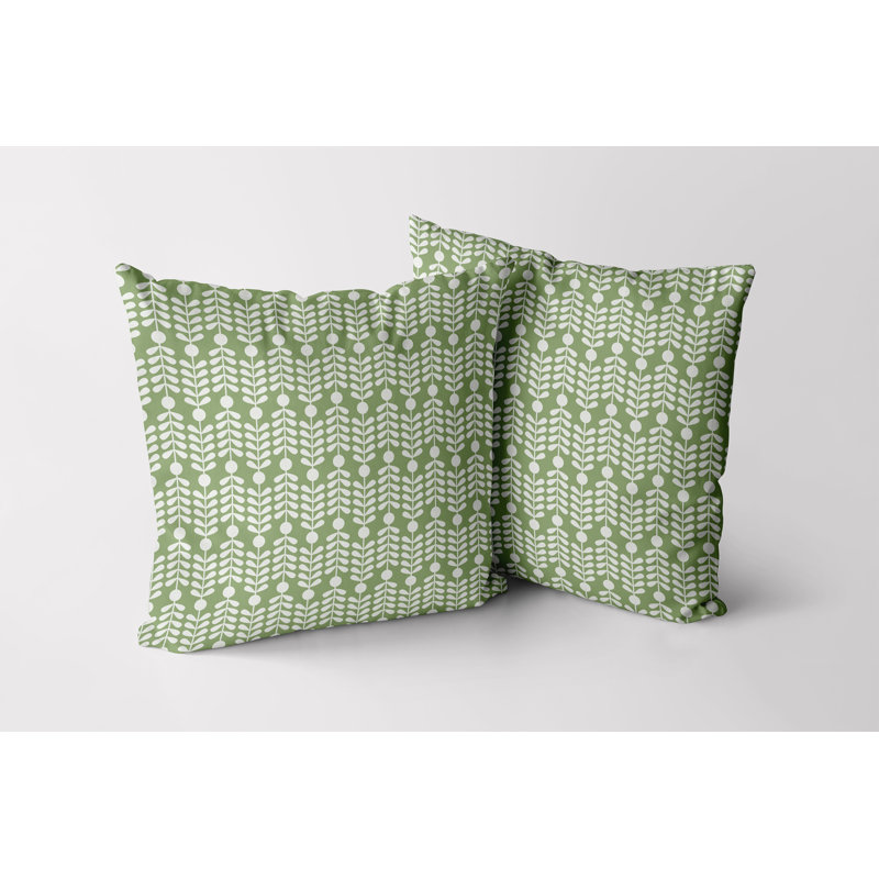 Housse de coussin d'extérieur Talula, Vert, 20 po x 20 po