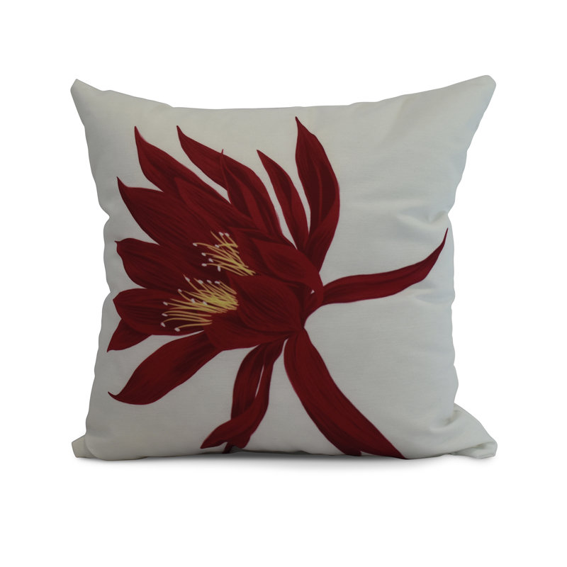 Housse de coussin cubique cubique Flare, Rouge, 20 po x 20 po