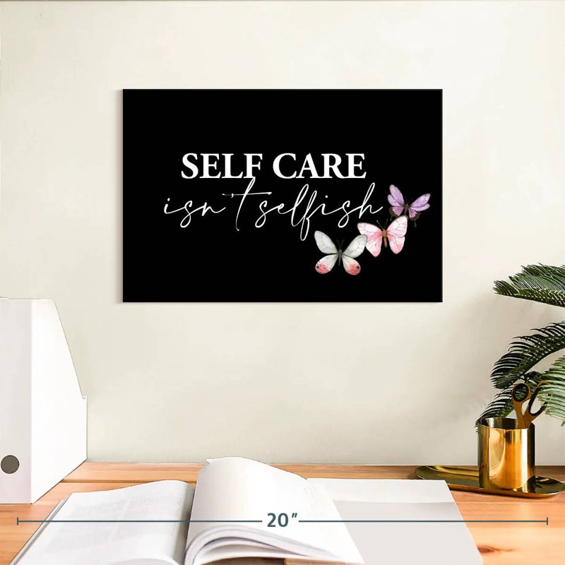 Tergel Self-Care Quote V, 8" H x 12" W