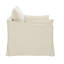 Chaise en lin beige avec 2 coussins