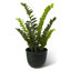 15.25"D Set Of 2 Honeycomb Textured Green Faux Ceramic Pot Plastic Planter-886427962