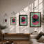 Rose in Pink Modern - Framed Print-1648346076-1648346085