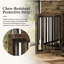 Meuble en bois pour cage de chien avec séparateur renforcé, 2 tiroirs et 2 bols pour chien.-727220911