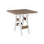 Berlin Gardens Harbor Regular Top With White Base Square Bar Table-526806395-526806386