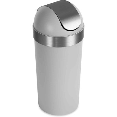 Poubelle à couvercle battant en plastique 16 gallons Venti