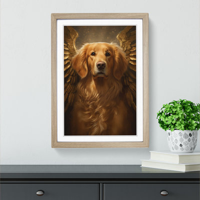 Golden Retriever Conceptual - Framed Print