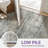 Abstract Modern Machine Washable Brown / Gray Indoor Area Rug with Non-Slip Backing-195590029