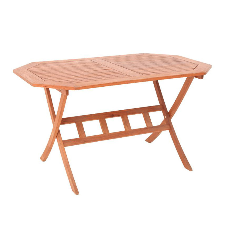 Lilac Oval Eucalyptus Folding Outdoor Dining Table , 135cm cm W 85cm cm D