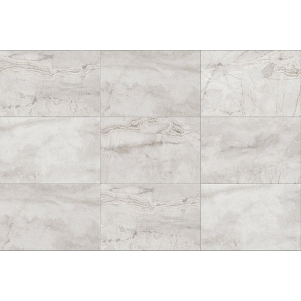 Marble 4" x 12" Porcelain Marble Look Wall & Floor Tile