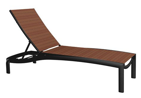 Kor Outdoor Chaise Lounge, Gold Coast, Obsidian