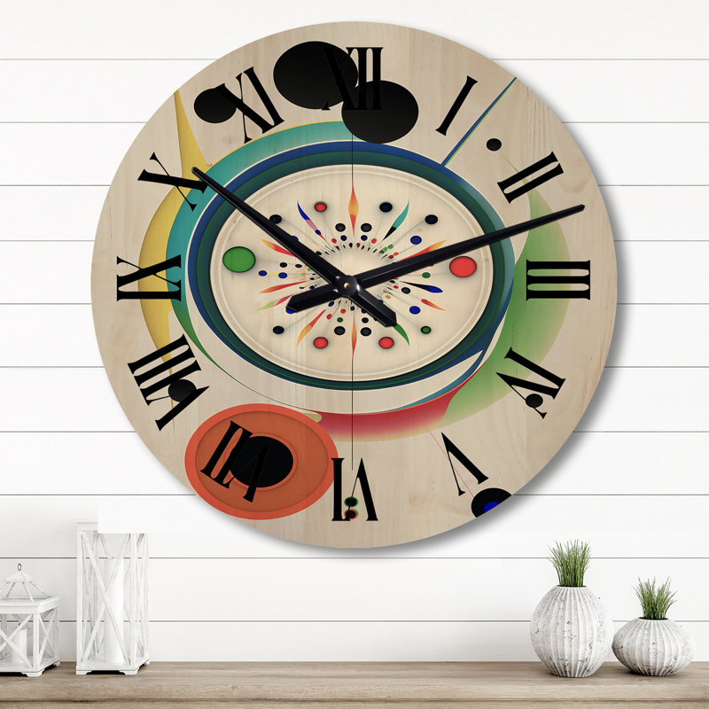 Horloge murale moderne en bois surdimensionnée Rebborn, Grand