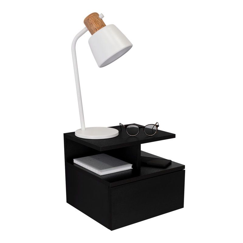 Table de chevet de style contemporain, Noir