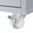 Rolling Kitchen Island With Extended Table, Kitchen Island on Wheels with LED Lights,Power Outlets and 2 Fluted Glass Doors, Kitchen Island with a Storage Compartment and Side 3 Open Shelves, Grey-129385932