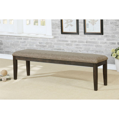 Tissu gris chaud de style transitionnel de style espresso 1pc