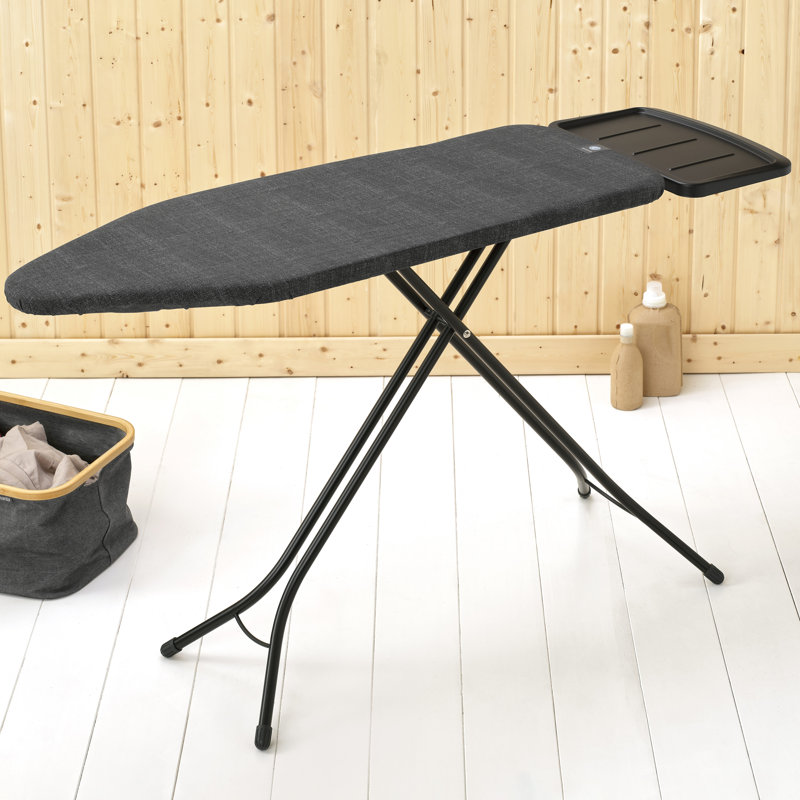 Grande planche à repasser avec support à vapeur solide de taille C de Brabantia, Denim noir