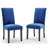 Modway Silver Orchid Lind Velvet Nailhead Trim Dining Side Chairs-1029834758