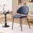 Set Of 4 Upholstered PU Leather Dining Chairs Mid-Century Modern Dining Chairs With Curved Backrest For Dining Room Kitchen-1783565159