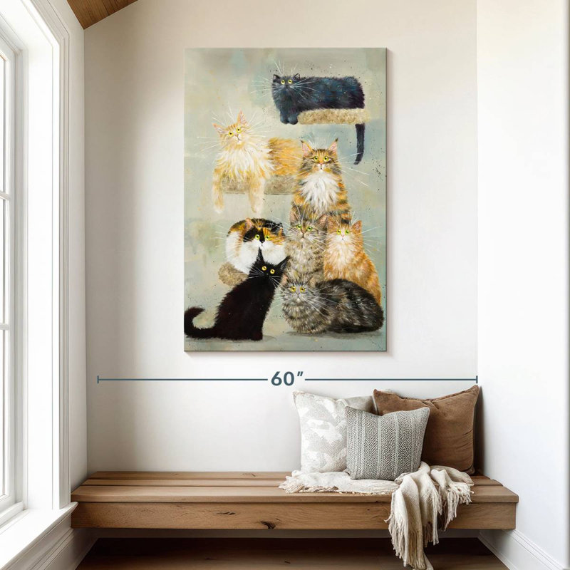 Brampt The Haynes Cats, 48" H x 32" W