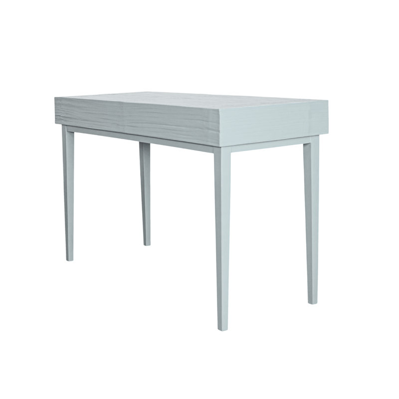 Bureau en bois massif Andros, Bleu pâle