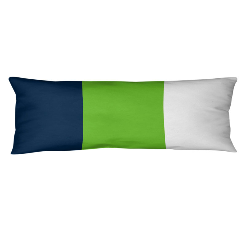 Polyester Medium Pillow, Navy Blue/Light Green/White, Seattle Football